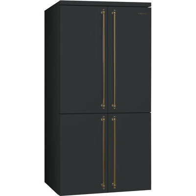 COLONIALE Free standing refrigerator, 4 Doors, Black