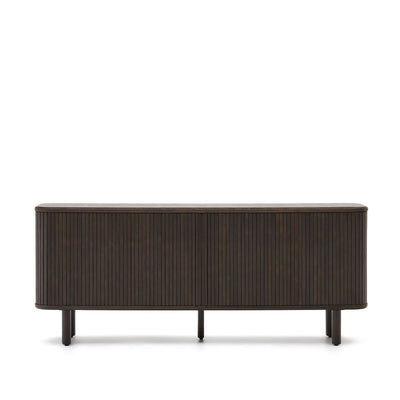 MAILEN 2 door sideboard in ash veneer with a dark finish 180 x 75 cm