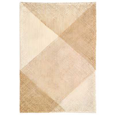 MAELAN Jute & cotton check rug 160 x 230 cm