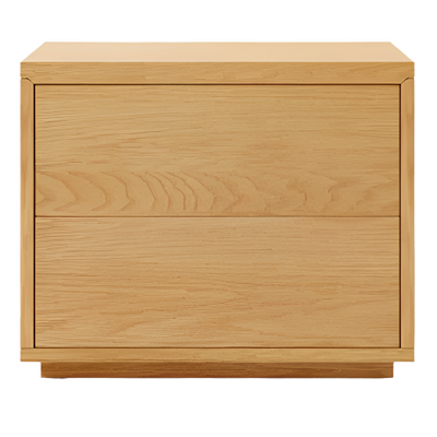 ABILEN Noćni ormarić od hrastovog furnira i bijelog laka, 53 x 44 cm, certificirano FSC 100%