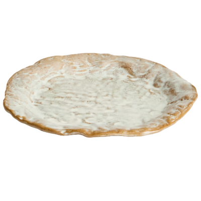 ALENIA Dessert plate in grey ceramic