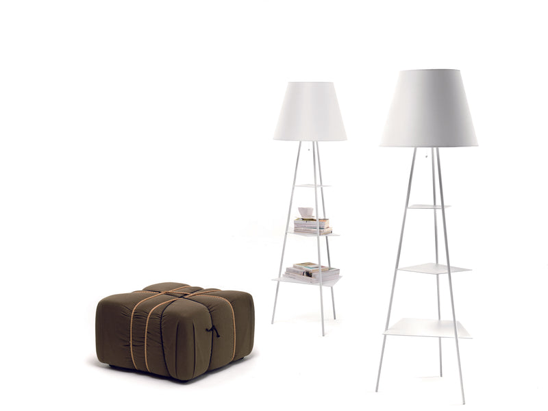 TRIBECA Podna lampa s policama