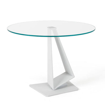ROGER Okrugli stol sa staklenom pločom