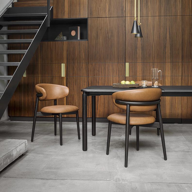 OLEANDRO Drvena stolica s tapeciranim sjedalom i naslonom