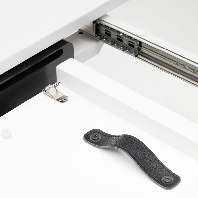 VASHTI extendable round white table