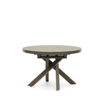 VASHTI extendable round brown table