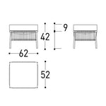 CRICKTE oslonac za noge / tabure s jastukom