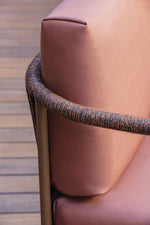 NIDO Vanjska ručno tkana blagovaonska fotelja