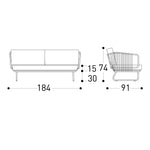 BABYLON 2-Seater Sofa