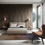 MAGENTA Beds with smoke wooden legs