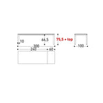 DOLMEN Extendable table [h 76, 5]