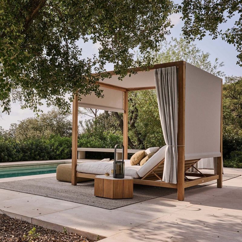 PURE CABANA Vanjski ležaj s okvirom od tikovine