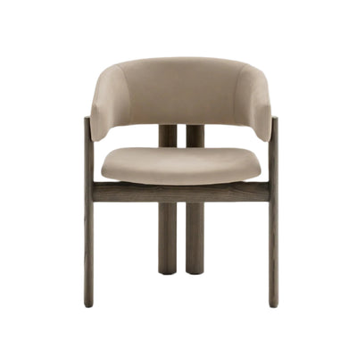BIARRITZ Dining chair with wooden base