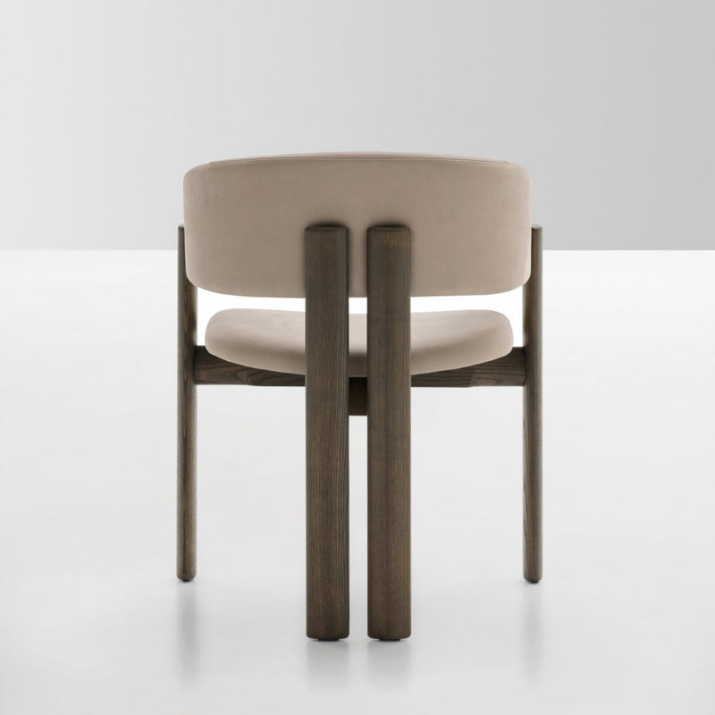 BIARRITZ Blagovaonska stolica s drvenom bazom