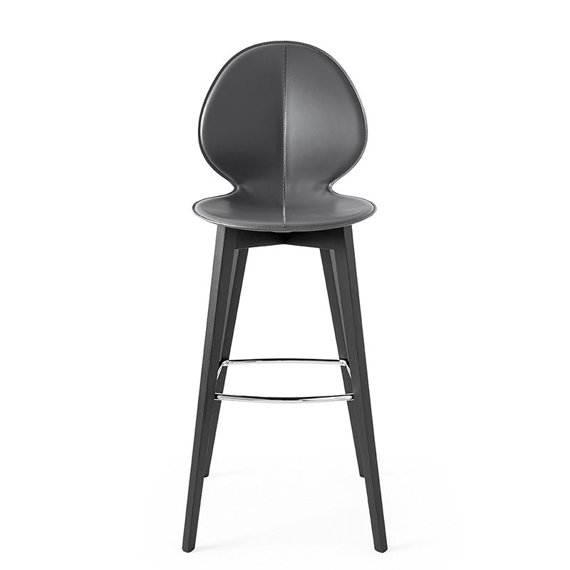 BASIL Stool with wooden base