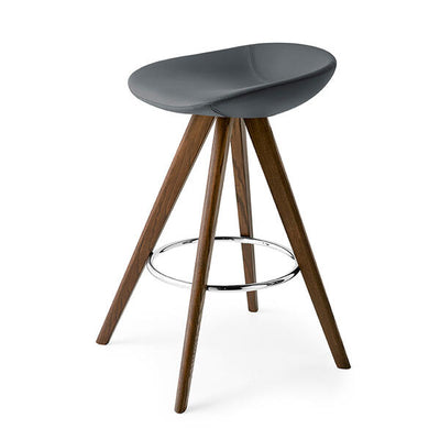 PALM Stool in foam plyurethane and wooden base