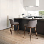 FOYER Visoka stolica s drvenom bazom