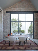 CHARLA Armchair in orsetto fabric