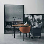 CHARLA Armchair in orsetto fabric