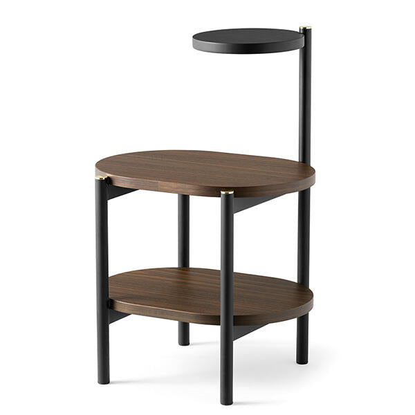 MADAME Bedside table with an oval top and built-in LED light