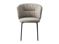 SWEEL Padded armchair with metal legs