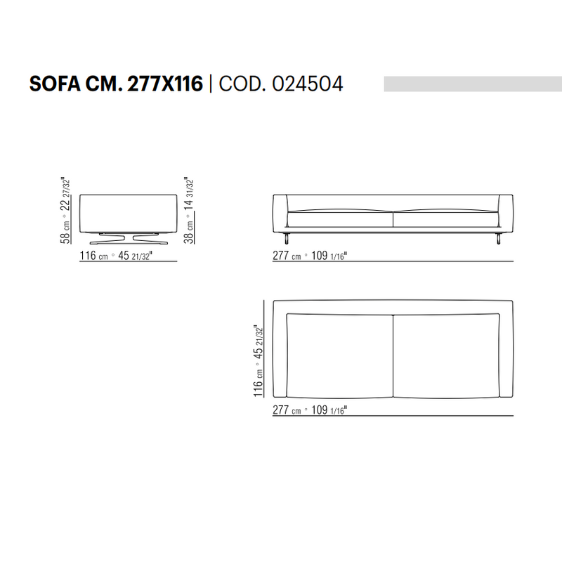 CAMPIELLO Stand-alone sofa