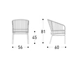 CRICKET Blagovaonska stolica s naslonom