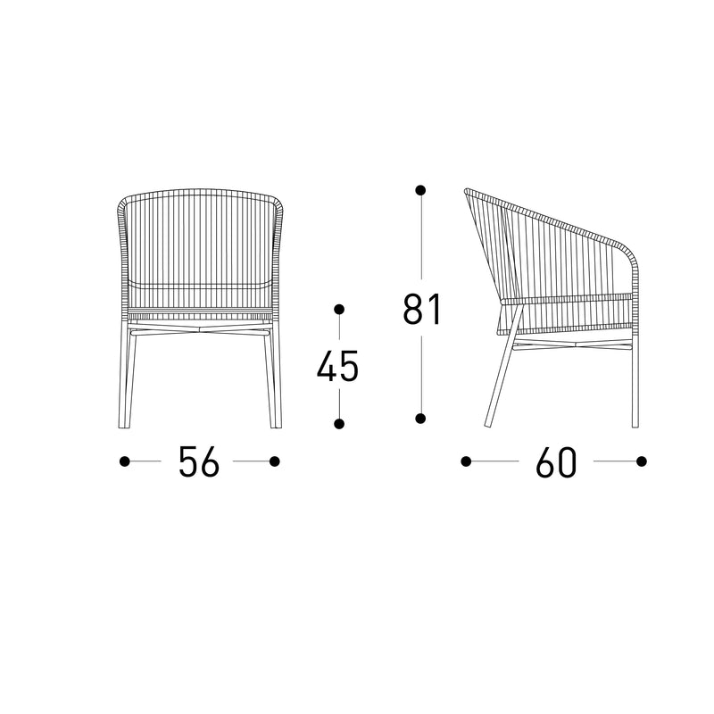 CRICKET Blagovaonska stolica s naslonom