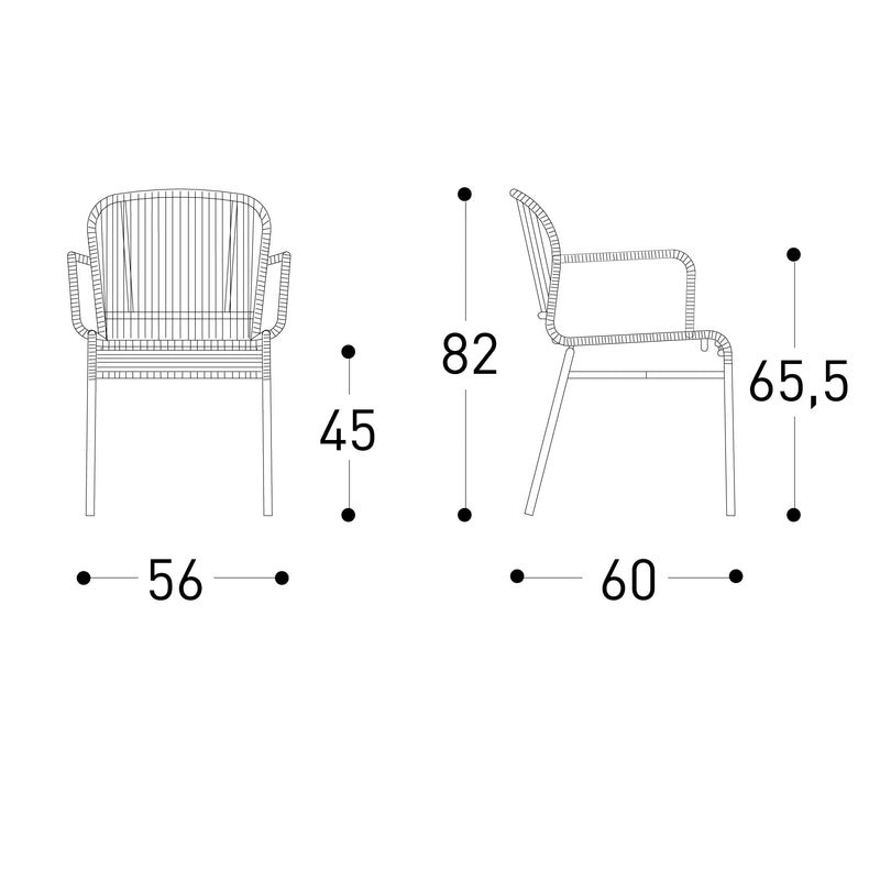 CRICKET Stolica s naslonom