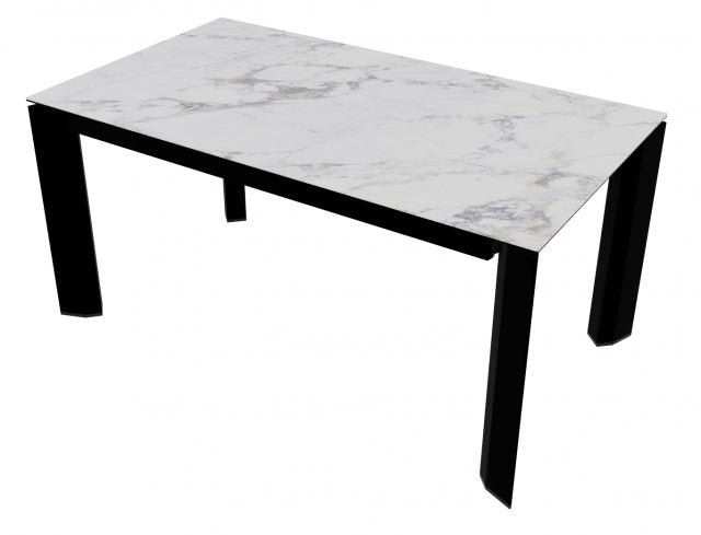 DELTA Stol s pravokutnom produžnom pločom i metalnim nogama