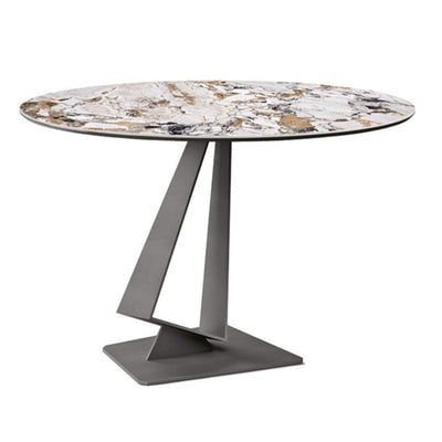 ROGER KERAMIK Okrugli stol s keramičkom pločom