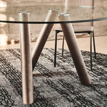 RAY Okrugli stakleni blagovaonski stol