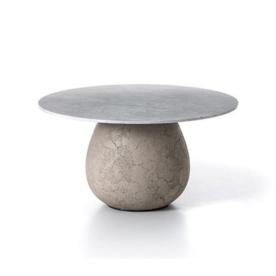 INOUT Round dining table with cement base