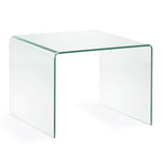 BURANO Glass side table, 60 x 60 cm