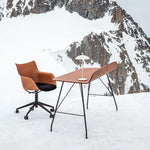 Q/WOOD Rotating armchairs on wheels