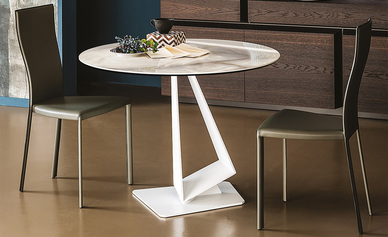 ROGER KERAMIK Okrugli stol s keramičkom pločom