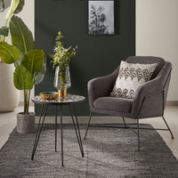 BRIDA Armchair in dark grey