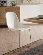 QUINBY Outdoor dining chair in white