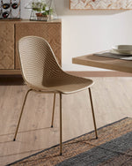 QUINBY Outdoor dining chair in beige