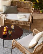 SAMANTA Fotelja koja se može složiti u bež cord-u