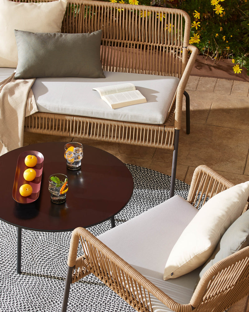 SAMANTA Fotelja koja se može složiti u bež cord-u