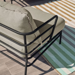 MARELUZ Fotelja od crnog čelika