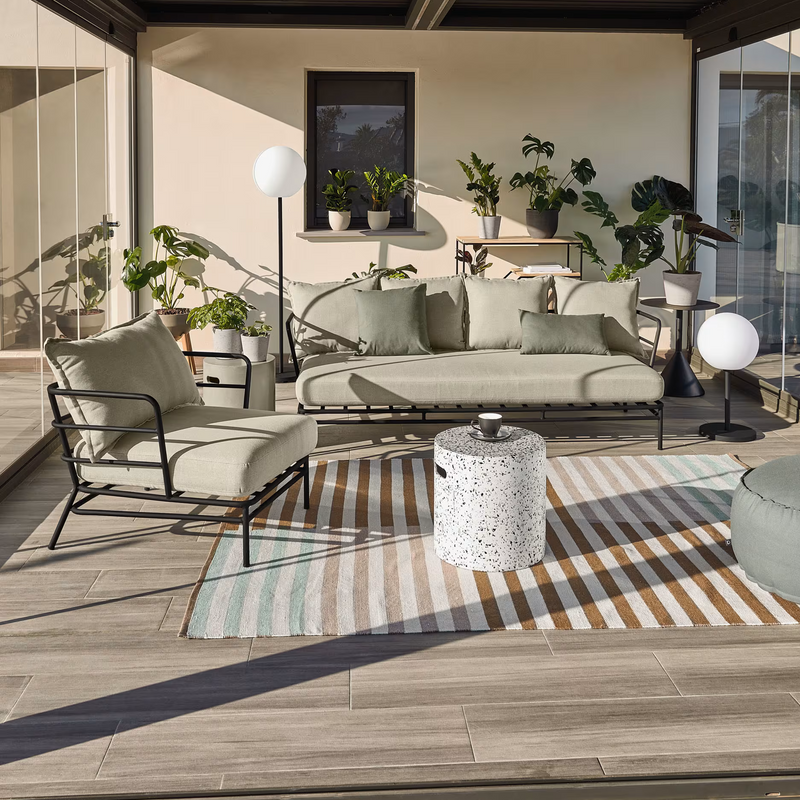 MARELUZ Fotelja od crnog čelika