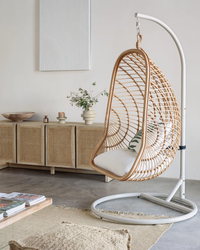 EKATERIA Hanging chair with base