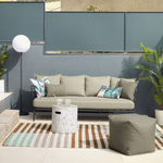 MARELUZ trosjed od crnog čelika, 197 cm