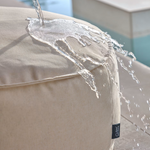 NEDRA Okrugli beige tabure, Ø 70 cm 