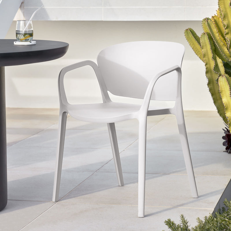 ANIA Sklopiva, bijela, vrtna stolica