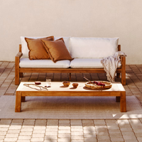 FORCANERA Coffee table in solid teak, 150 x 71 cm