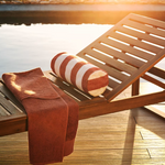 SULAMITA Outdoor sun lounger made from solid acacia wood