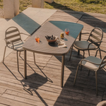 JONCOLS Vanjski aluminijski stol s praškasto sivo/zelenom završnom obradom